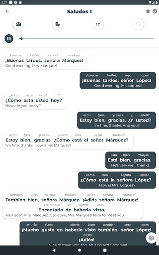 Spanish ー Listening・Speaking - Image screenshot of android app
