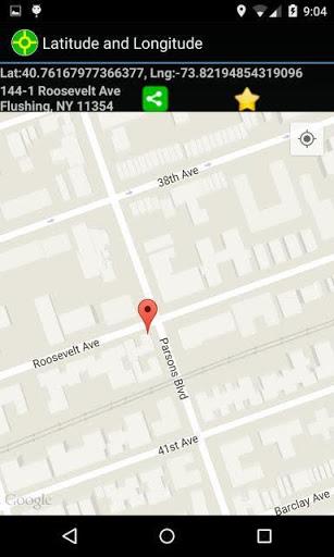 Latitude Longitude - عکس برنامه موبایلی اندروید