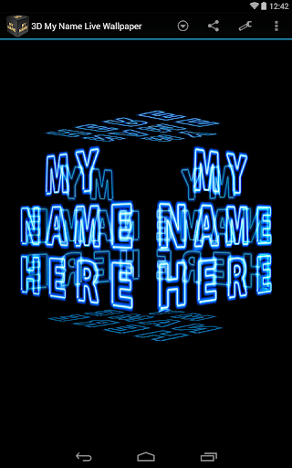 My Name ۳D Live Wallpaper - عکس برنامه موبایلی اندروید