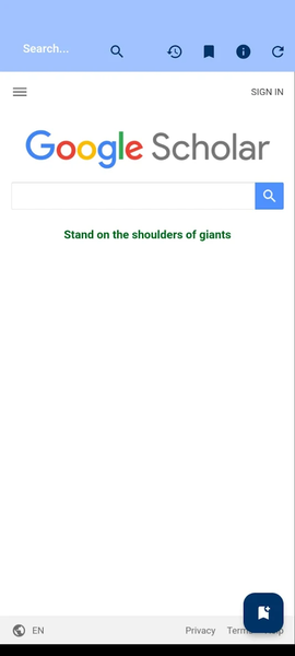 GScholar App - Image screenshot of android app