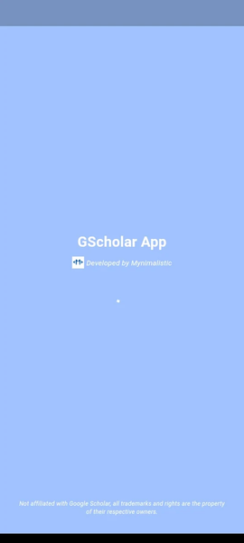 GScholar App - Image screenshot of android app