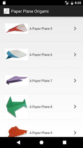 Paper Plane Origami - Image screenshot of android app
