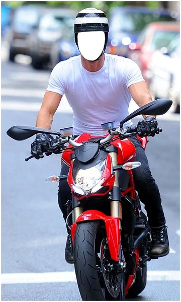 Men Bike Photo Editor App - Image screenshot of android app