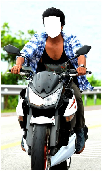 Men Bike Photo Editor App - Image screenshot of android app