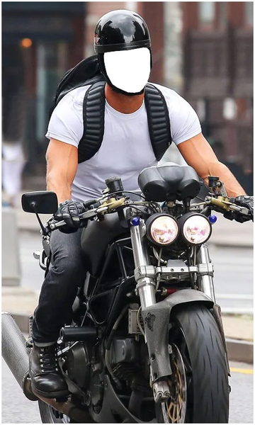 Men Bike Photo Editor App - Image screenshot of android app