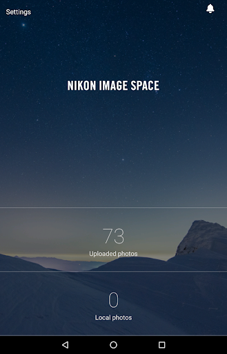 NIKON IMAGE SPACE - Image screenshot of android app