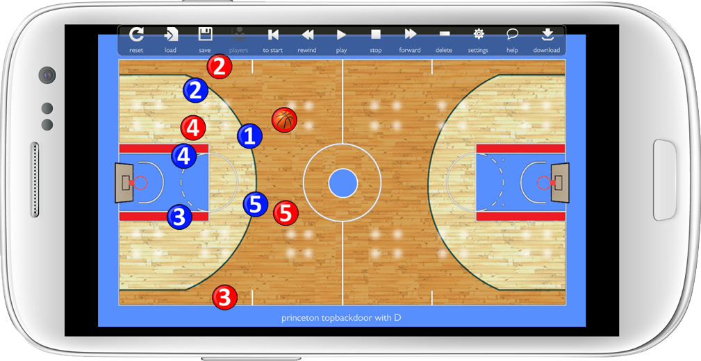 Basketball Play Designer and C - Image screenshot of android app