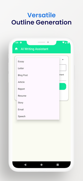 Writing Planner: AI Outliner - Image screenshot of android app