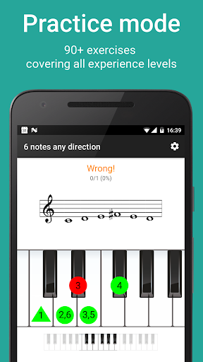 Ear training app deals piano