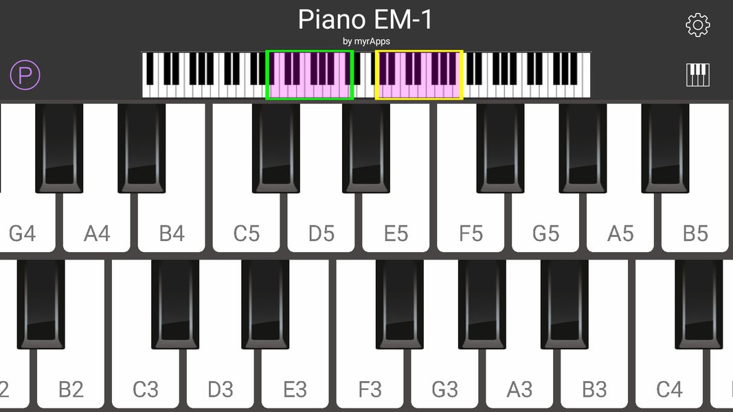 Piano EM-1 - Image screenshot of android app