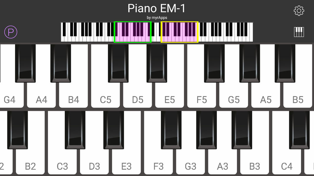 Piano EM-1 - عکس برنامه موبایلی اندروید