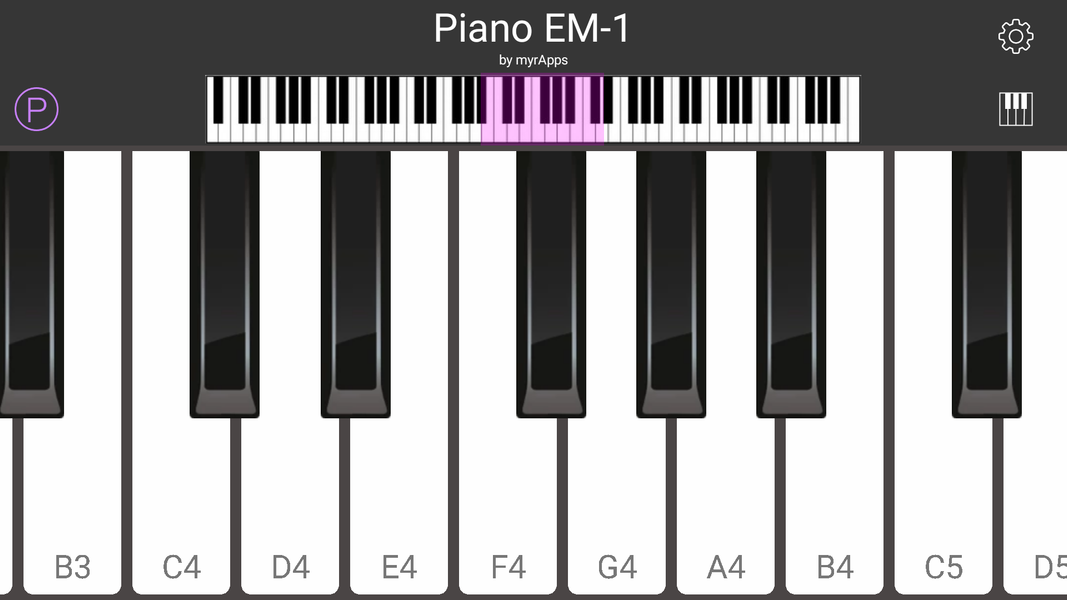 Piano EM-1 - Image screenshot of android app