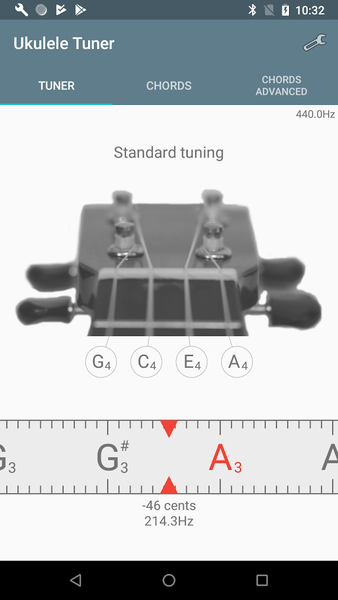 Ukulele Tuner - Image screenshot of android app