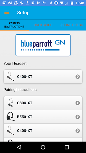 BlueParrott App - Image screenshot of android app