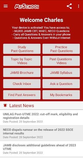 JAMB CBT + WAEC Past Questions - عکس برنامه موبایلی اندروید
