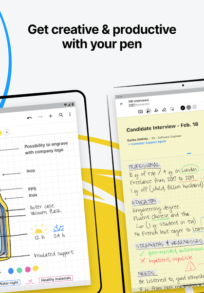MyScript Notes: AI Note Taking - عکس برنامه موبایلی اندروید