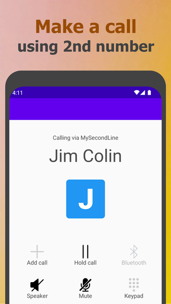 My ۲nd Line Text Call Number - عکس برنامه موبایلی اندروید