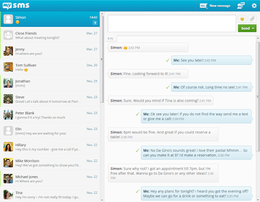 mysms - Remote Text Messages - عکس برنامه موبایلی اندروید
