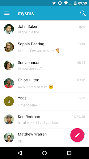 mysms - Remote Text Messages - Image screenshot of android app