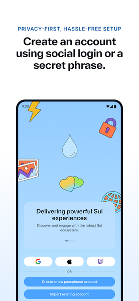 Sui Wallet Mobile - Image screenshot of android app