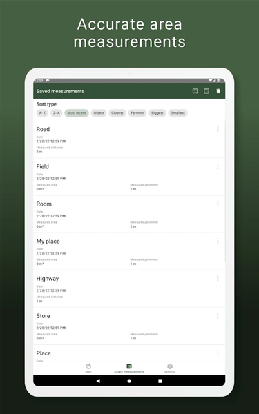 My GPS Area Calculator - عکس برنامه موبایلی اندروید
