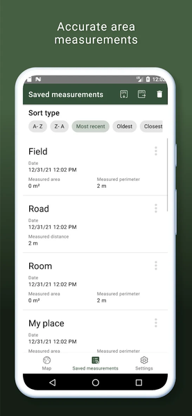 My GPS Area Calculator - عکس برنامه موبایلی اندروید