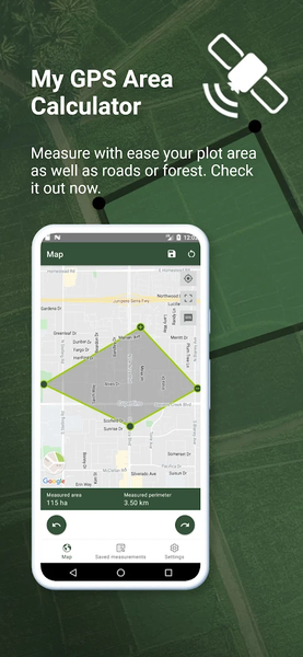 My GPS Area Calculator - عکس برنامه موبایلی اندروید