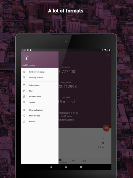 My GPS Location - عکس برنامه موبایلی اندروید