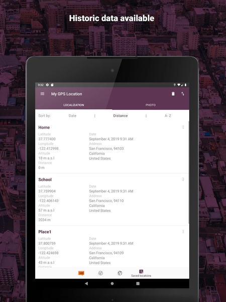 My GPS Location - عکس برنامه موبایلی اندروید