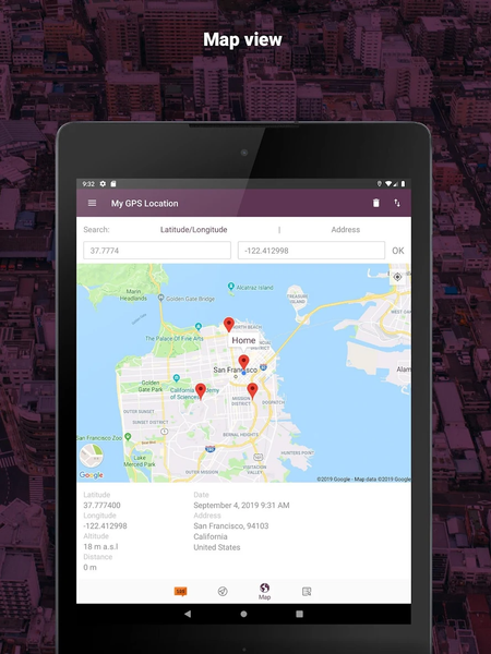 My GPS Location - عکس برنامه موبایلی اندروید