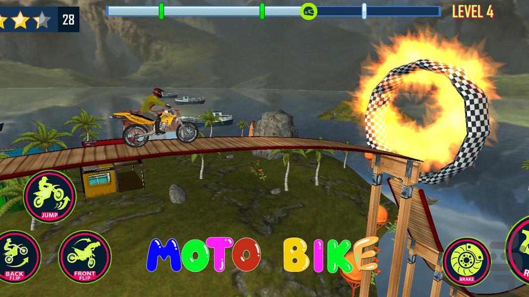 Trail Bike Racing - Gameplay image of android game