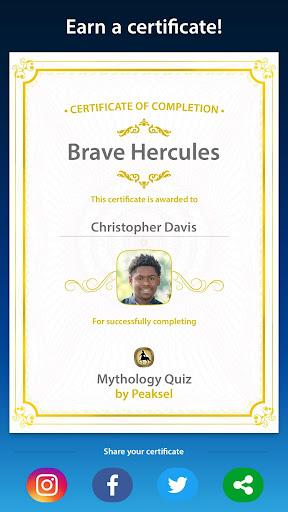 Mythology Quiz - Image screenshot of android app