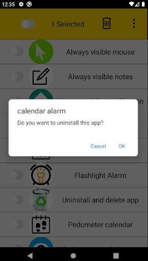 Uninstall and delete app - Image screenshot of android app