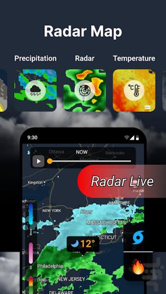 هواشناسی فوق پیشرفته 2024 - عکس برنامه موبایلی اندروید