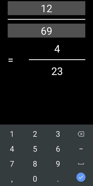 Reduction of Fraction - عکس برنامه موبایلی اندروید