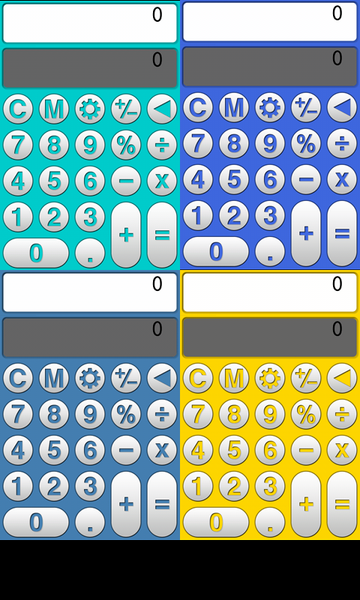 Colorful calculator - عکس برنامه موبایلی اندروید