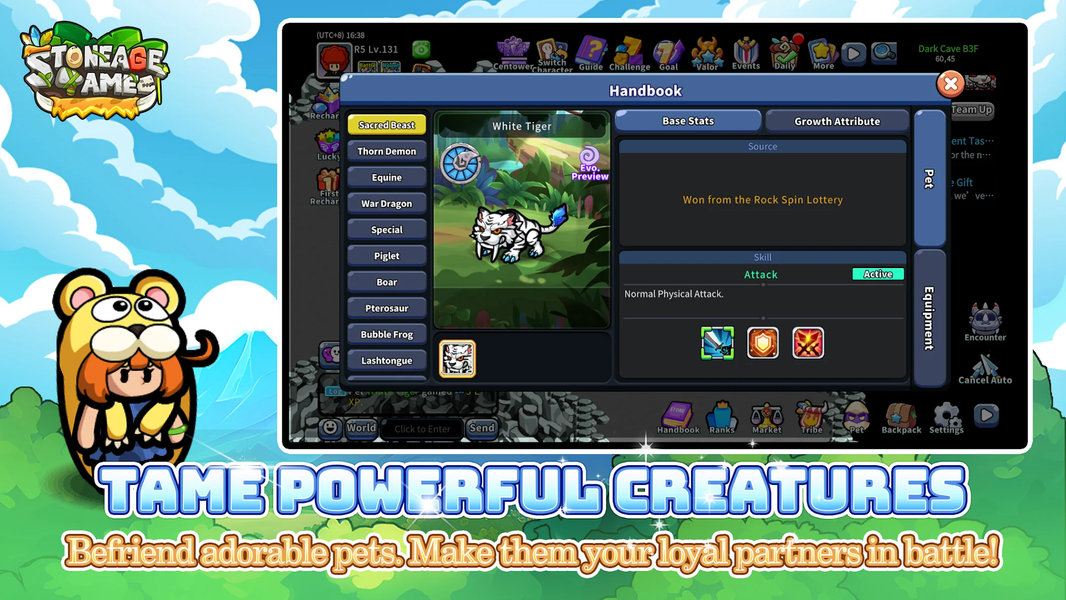 Stoneage Tame - Gameplay image of android game