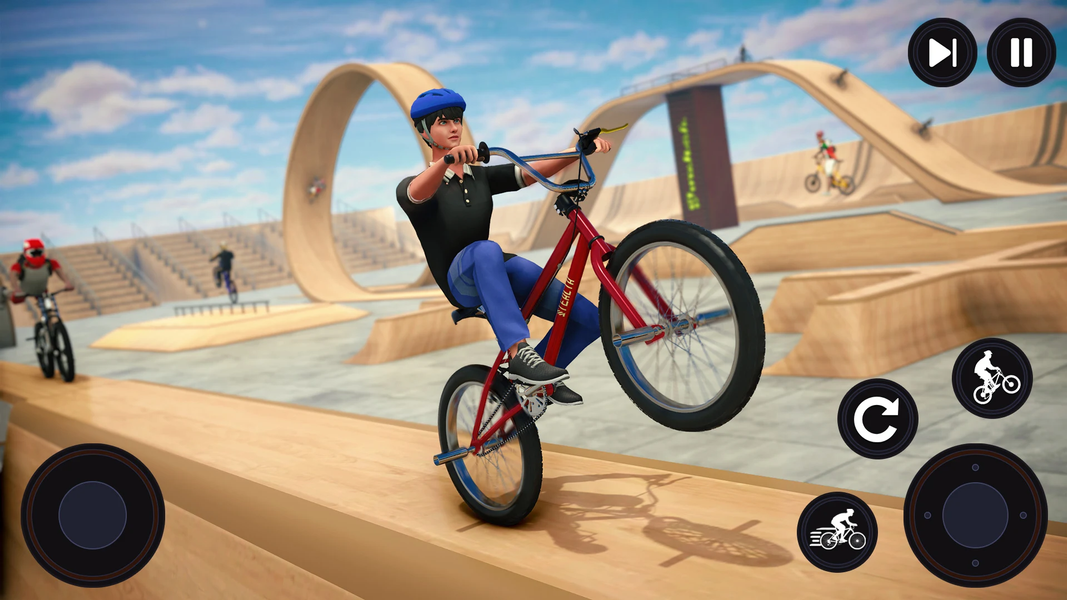 BMX Bicycle: Mad Stunts Space - عکس بازی موبایلی اندروید