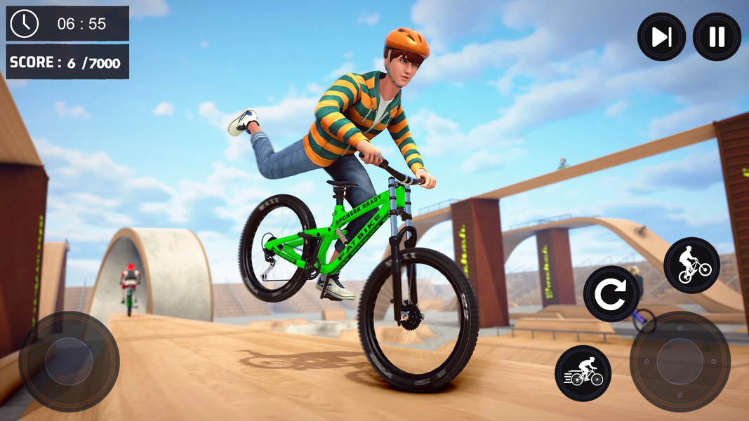 BMX Bicycle: Mad Stunts Space - عکس بازی موبایلی اندروید