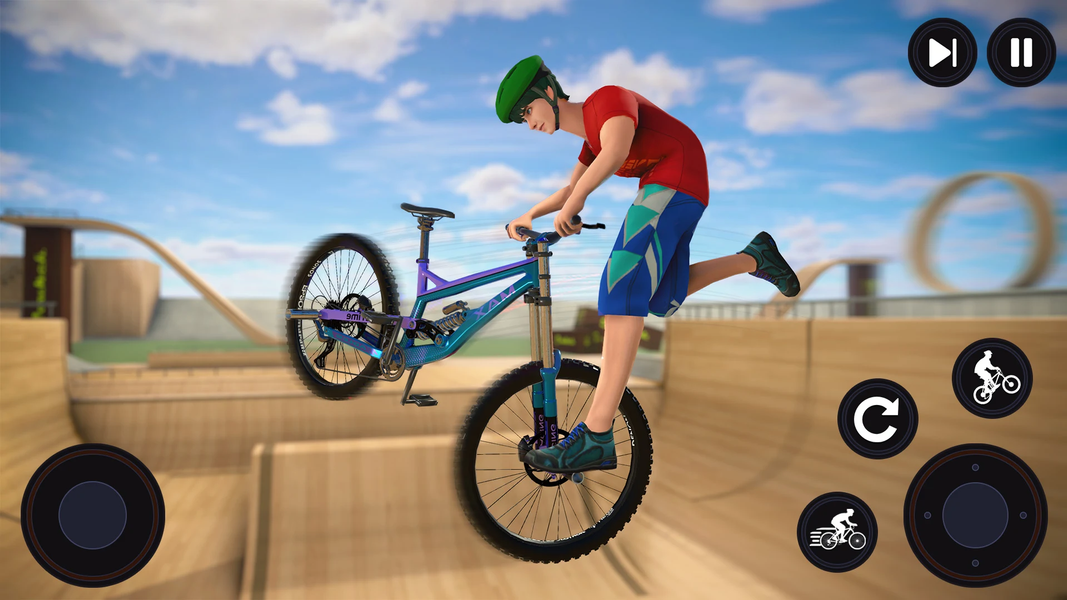 BMX Bicycle: Mad Stunts Space - عکس بازی موبایلی اندروید