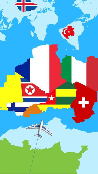 Flag Painters: Painting Puzzle - Gameplay image of android game