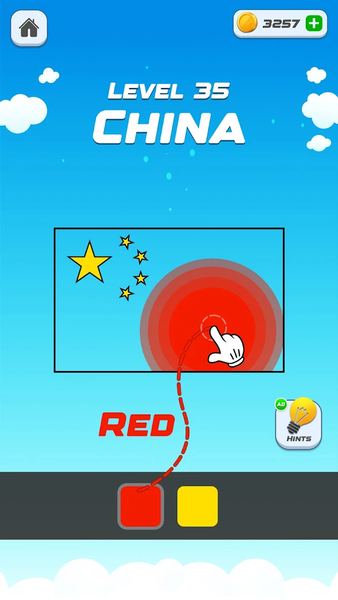 Flag Painters: Painting Puzzle - Gameplay image of android game