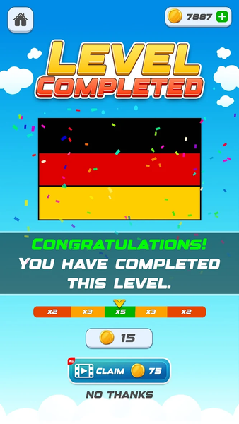 Flag Painters: Painting Puzzle - Gameplay image of android game