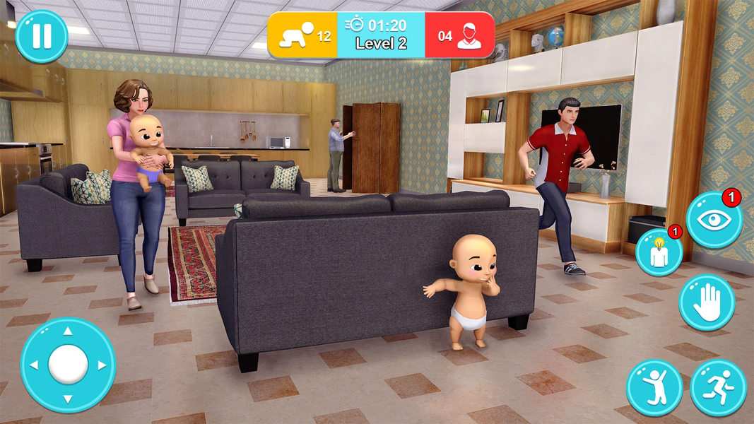Hide and Seek Daddy PlayGround - عکس بازی موبایلی اندروید