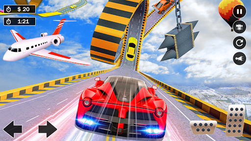 Ramp Car Racing : Car stunt - Gameplay image of android game