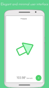 Qibla Compass: A Minimal Qibla Direction Locator - Image screenshot of android app