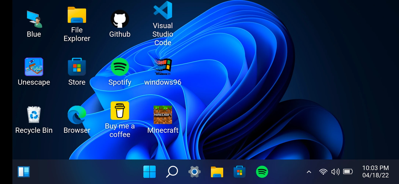 Win 11 Real Simulator - Image screenshot of android app