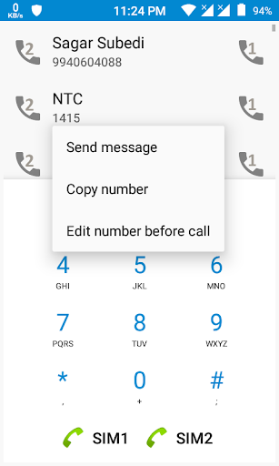 Dual Sim Dialer and Widget - عکس برنامه موبایلی اندروید
