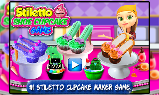 Stiletto Shoe Cupcake Maker Game! DIY Cooking - Gameplay image of android game