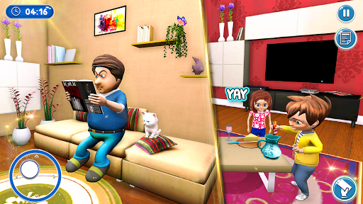 Virtual Angry Dad Simulator - Gameplay image of android game